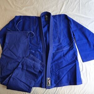 PFG Sports Essential Brazilian Jiu-Jitsu Kimono BJJ Gi Uniform A3 Blue Unisex